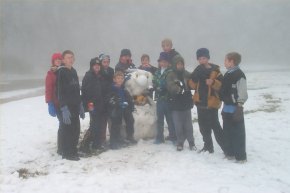 OUR GROUP AT THE SNOW